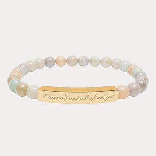 'I haven't met all of me yet' Engraved Bracelet