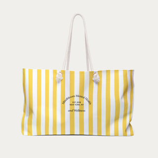 Mindbloom Striped Tote Bag