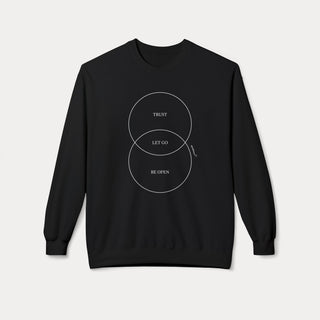 Trust, Let Go, Be Open Crewneck Sweatshirt